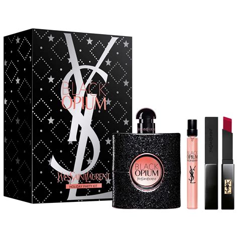 ysl opium 50ml edt gift set|black opium 30ml gift set.